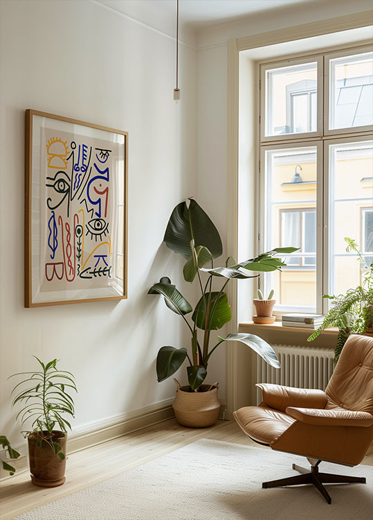 Poster di simboli mistici