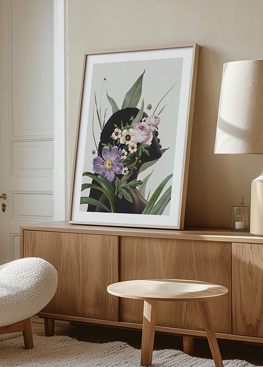 Poster di fiori viola