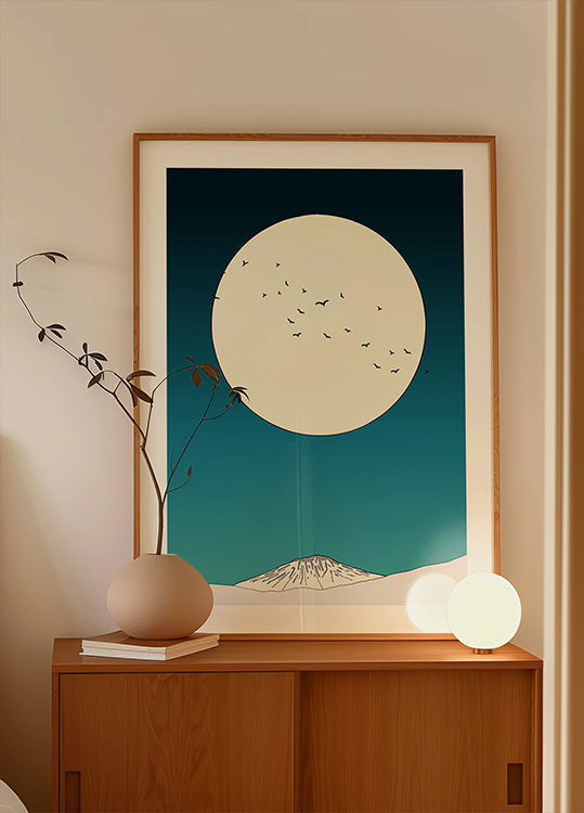 Poster dell'ascesa al chiaro di luna
