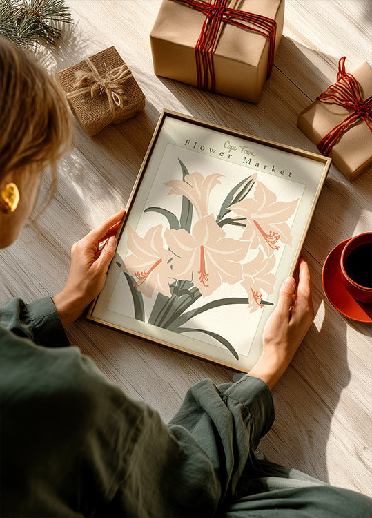 Poster di Amaryllis della città di Flower Market Cap