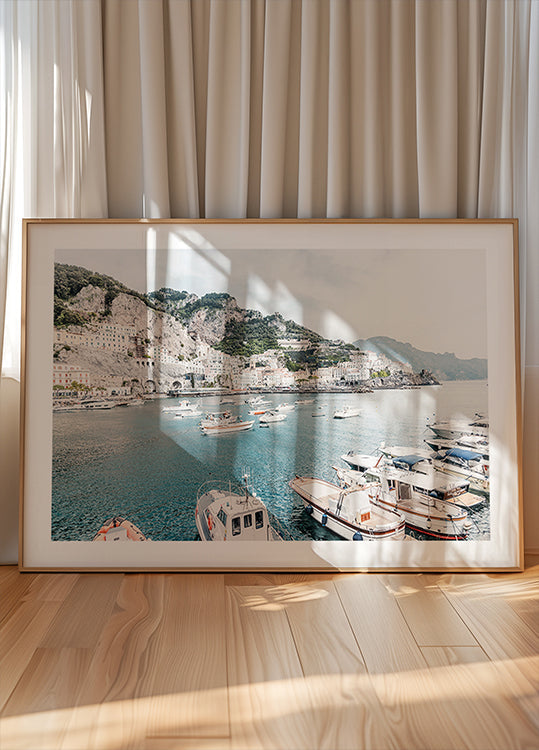 Poster Costiera Amalfitana con barche n. 2