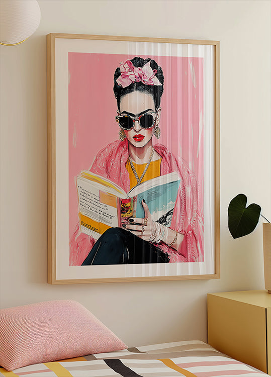 Poster del libro di lettura di Frida