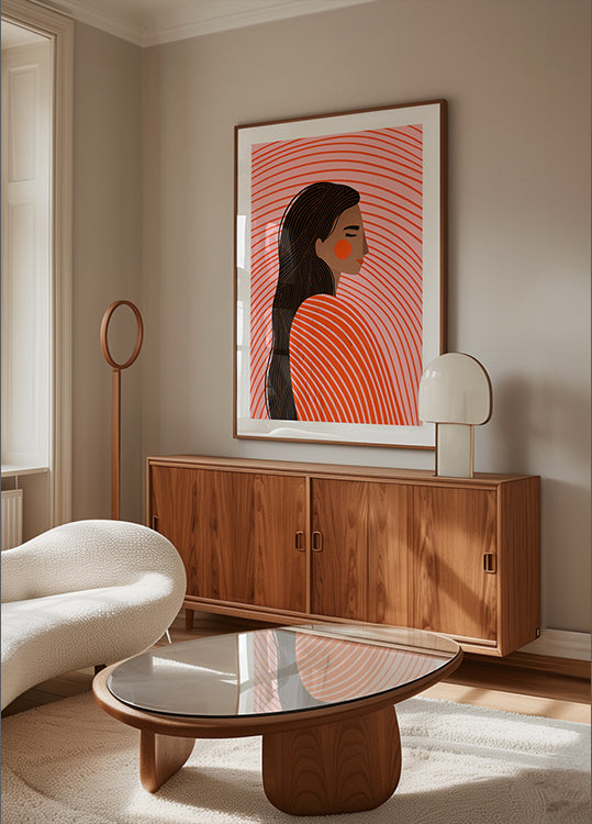 Poster La donna con le righe