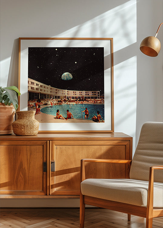 Poster della piscina lunare