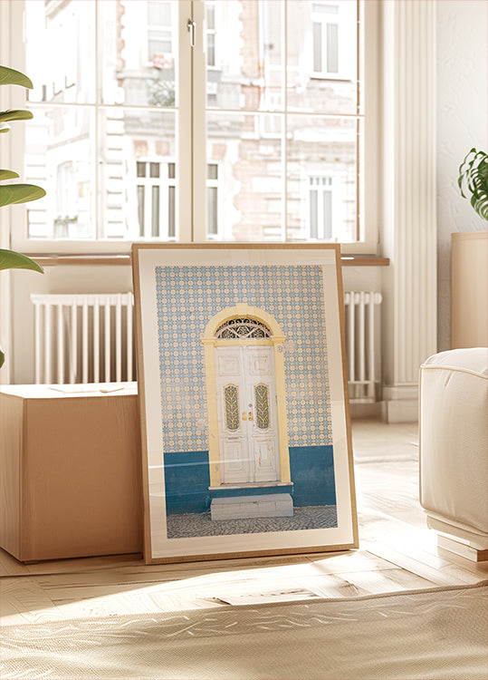 Blue and Yellow Facade Plakat - Posterbox