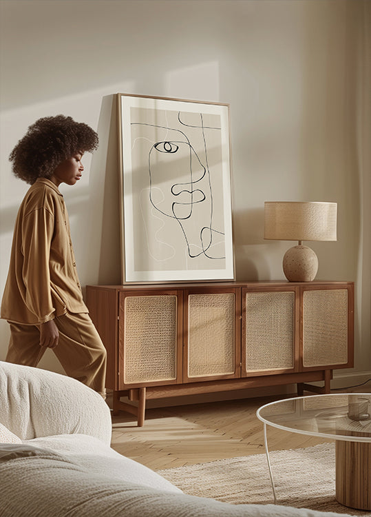 Poster di espressione di linea