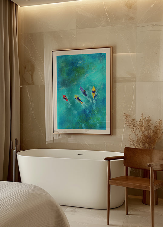 Poster di tizi surfisti