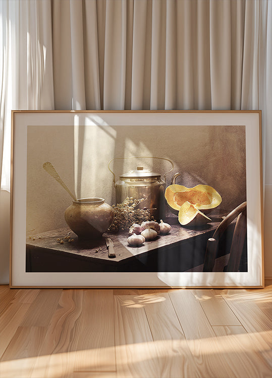 Poster Natura morta con zucche#15c