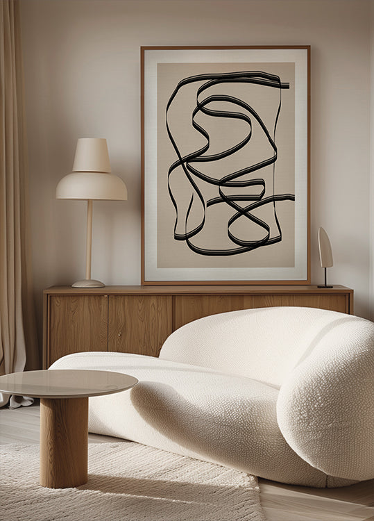 Labirinto di linee fluide