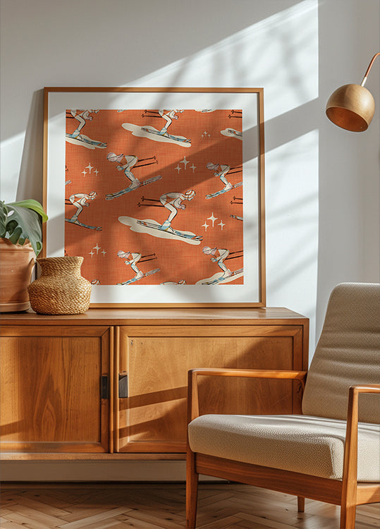 Sport invernali Retro Vintage Sci Blue.png (NUOVO)