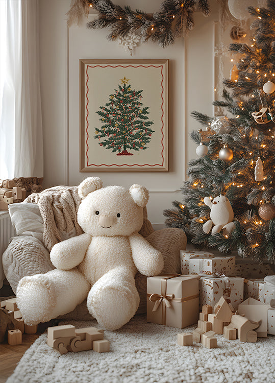 Manifesto dell'albero di Natale