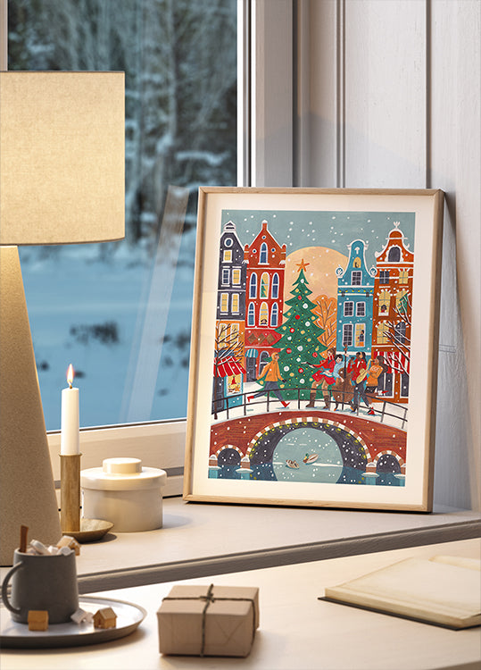 Poster di nevicate ad Amsterdam