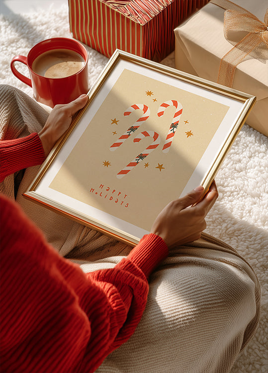 Poster di bastoncino di zucchero