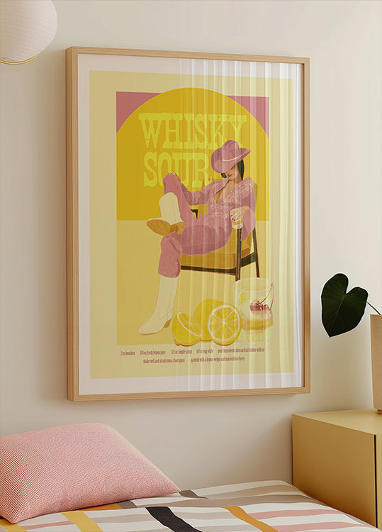 Jlr Whiskysour rosa copia poster