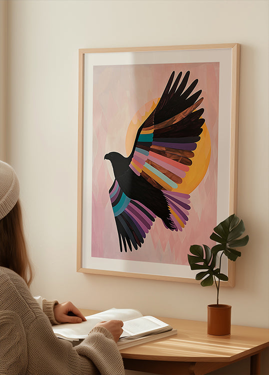 Poster dell'uccello che si sveglia