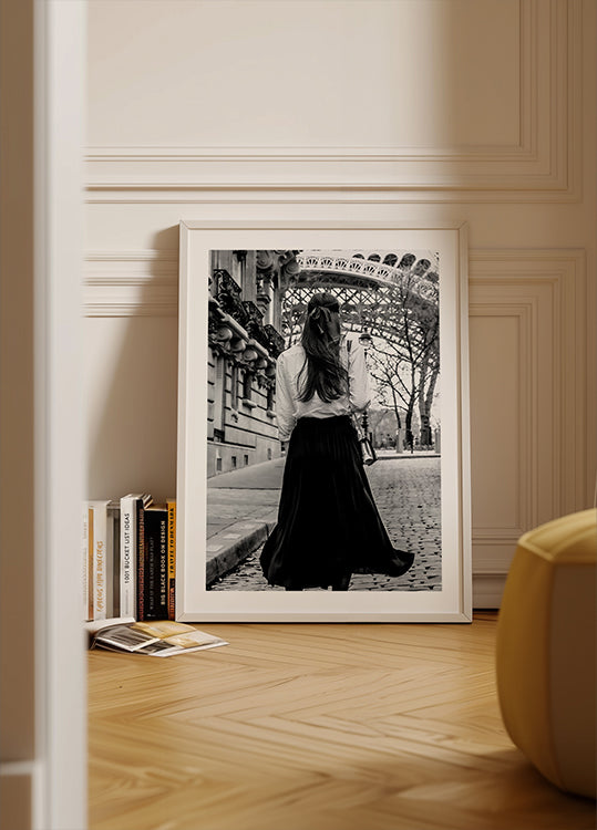 "Poster con vista sul tranquillo villaggio costiero"