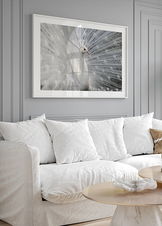 Poster bianco come la neve