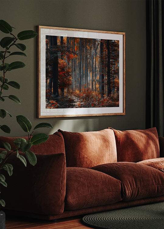 Poster della foresta di pittura