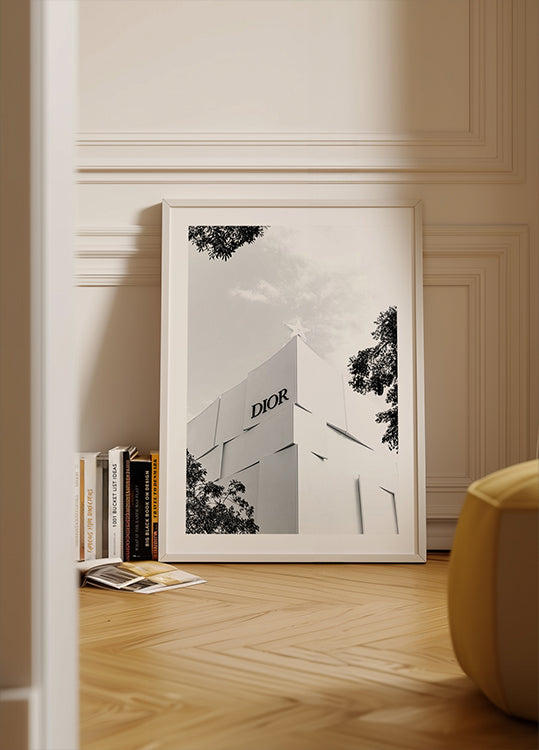 "Poster con vista sul tranquillo villaggio costiero"