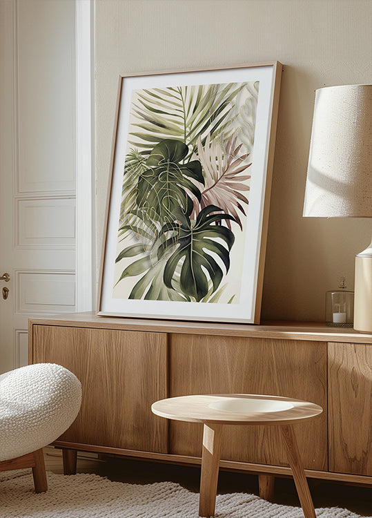 Poster di bouquet tropicale Boho