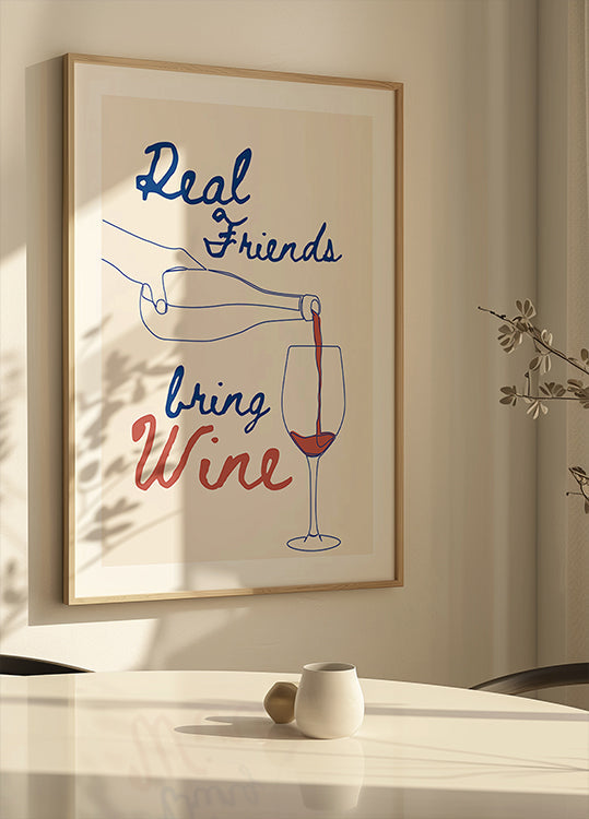 I veri amici portano il vino