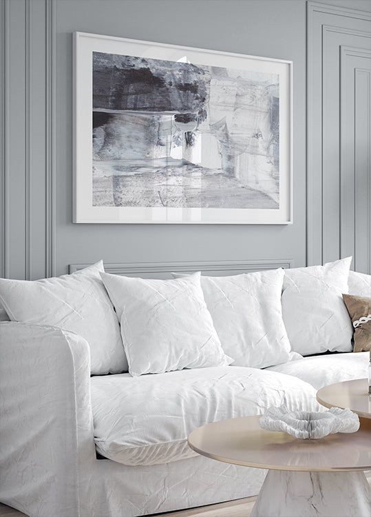 Poster di serenità monocromatica