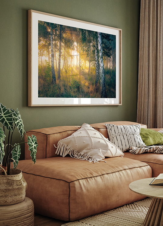 Poster Oro nella foresta