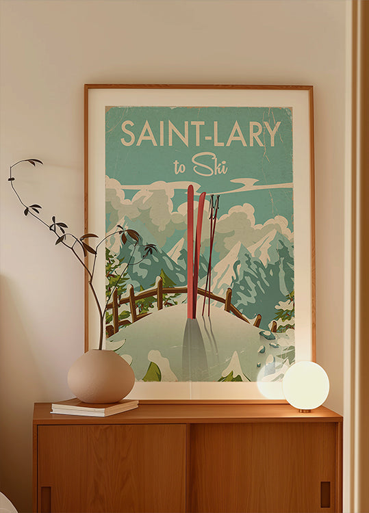 Poster di sci di Saint Lary (NUOVO)