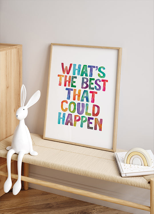 Qual è la cosa migliore che potrebbe accadere? Copia poster