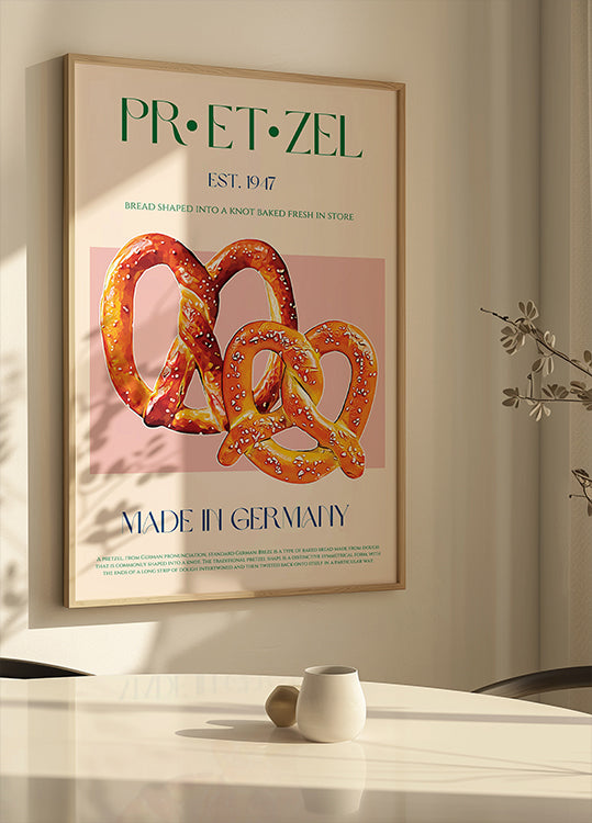 Poster di pretzel delizioso