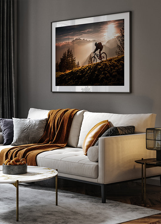 Poster in bicicletta dell'ora d'oro