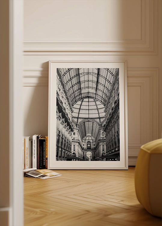 "Poster con vista sul tranquillo villaggio costiero"