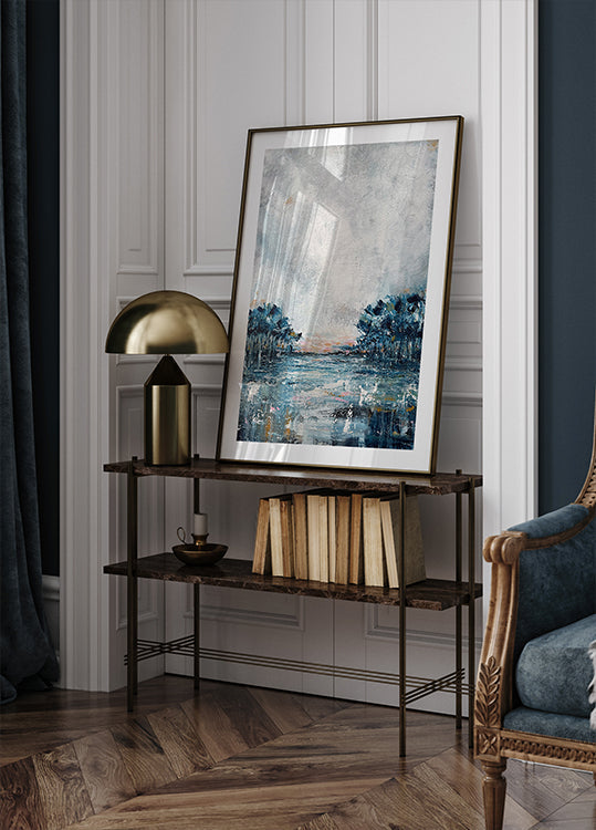 Manifesto blu invernale