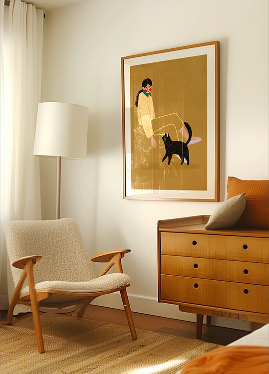 Poster di mamma gatto