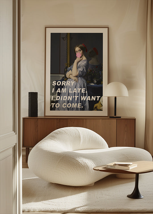 Scusa, sono in ritardo. Non volevo venire. Poster