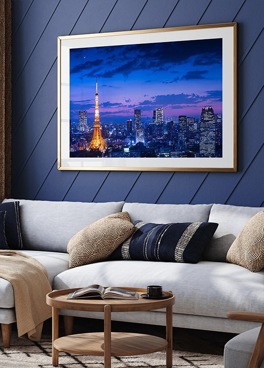 Vista notturna di Tokio