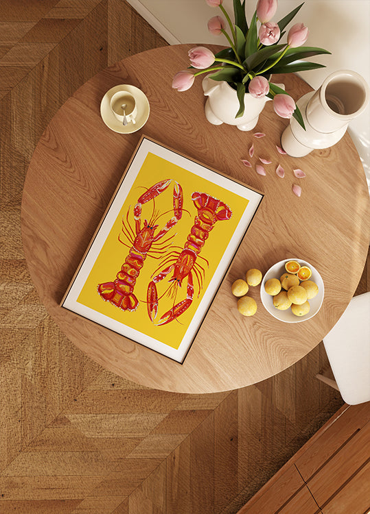 Scampi Sul Poster Giallo