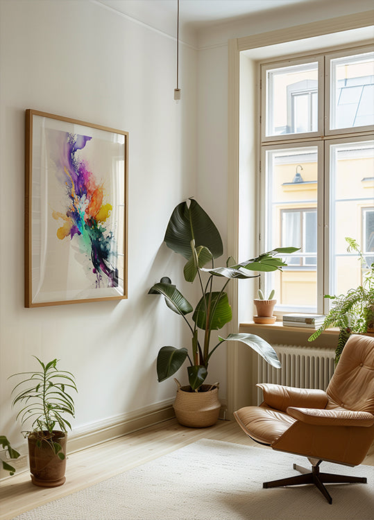 Poster con colori vivaci