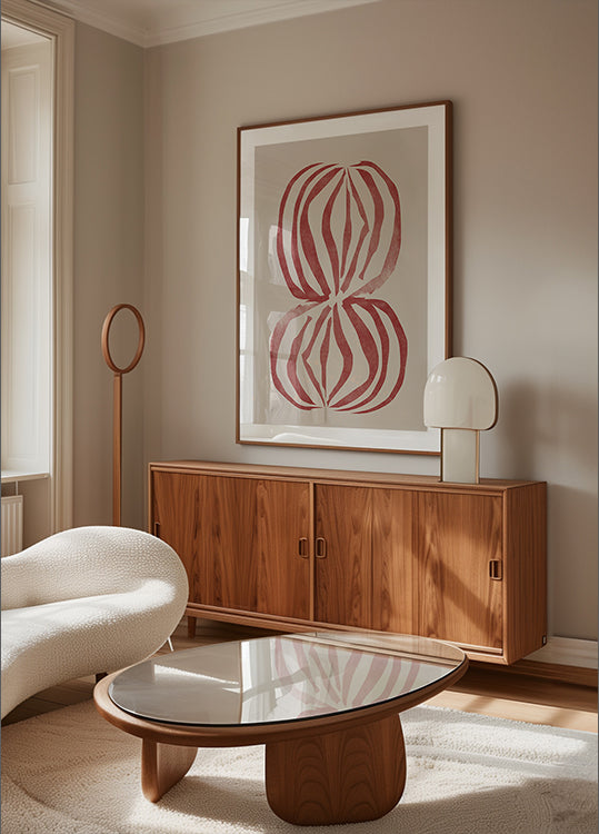 Poster di ecoforme cremisi