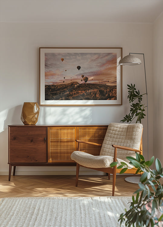 Poster della mongolfiera della Cappodocia