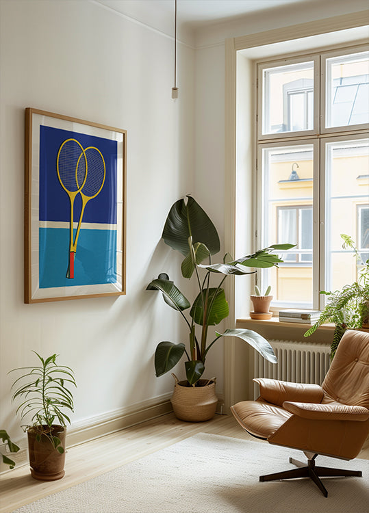 Racchette da badminton in legno