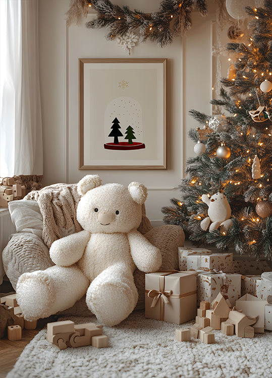 Poster di fiocchi di neve danzanti