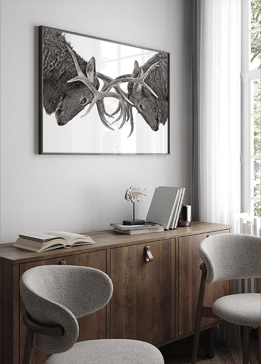 Eye to Eye - Poster di lotta con gli alci