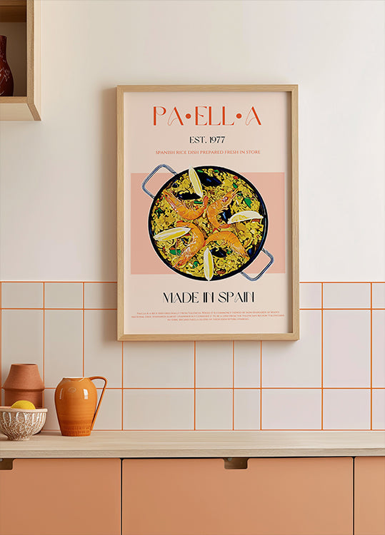 Poster della perfezione della paella