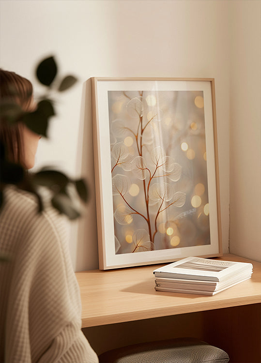 Poster di bagliore etereo