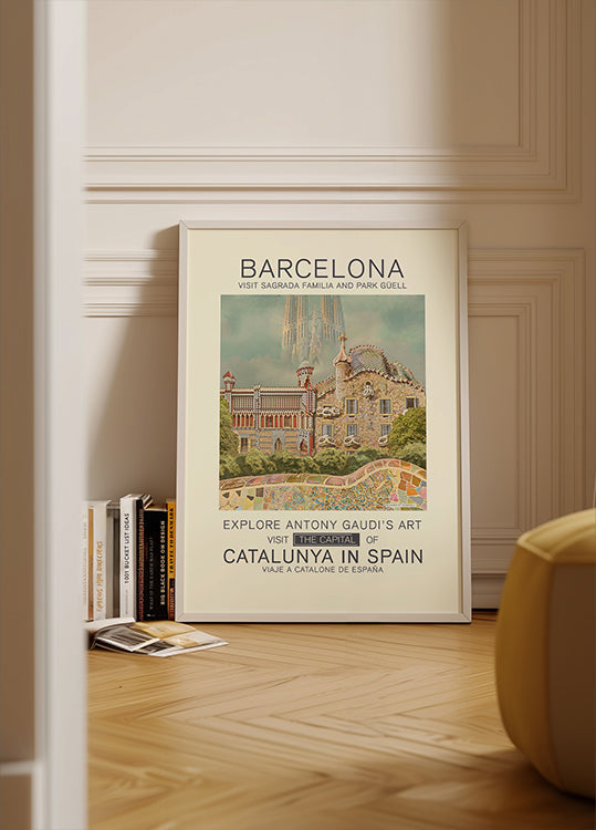 Poster stampato di Barcellona