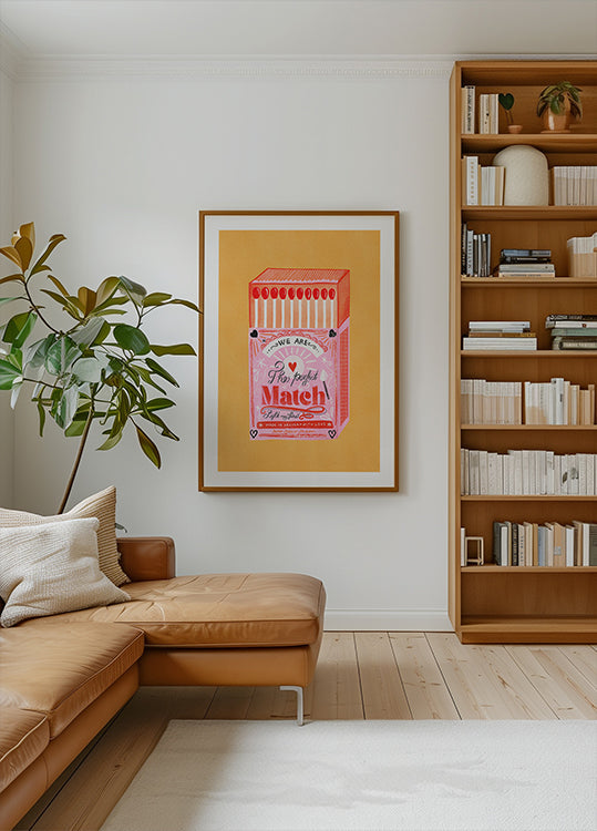 Scatola di fiammiferi: il poster dell'abbinamento perfetto