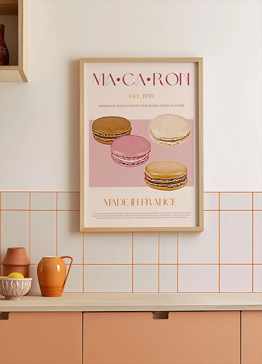 Poster francese di macaron