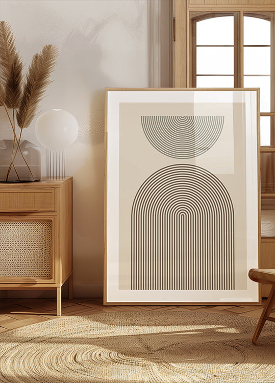 Poster di geometria dell'arco moderno