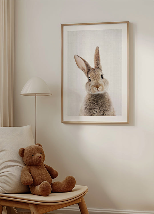 Poster del coniglietto Peekaboo